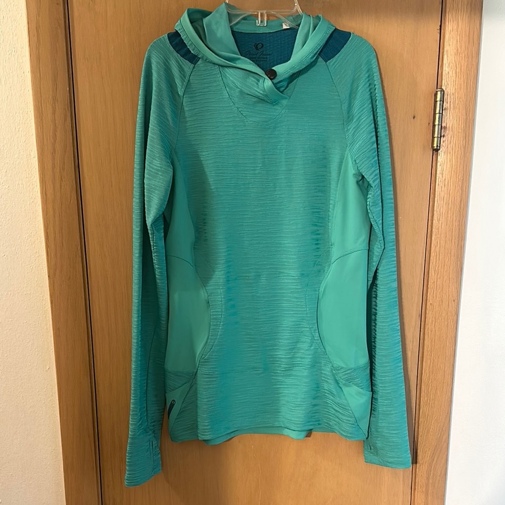 Pearl Izumi Women’s Hoodie Long-Sleeve Cycling Biking Top Teal Size Large